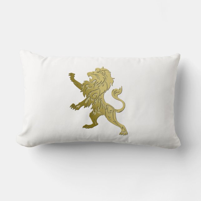Almofada Lombar Ouro Royal Lion (Frente)