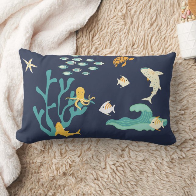 Almofada Lombar Ouvindo O Oceano, Dia Da Terra, (Cobertor)