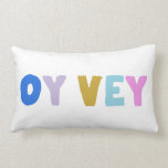 Almofada Lombar Oy Vey Funny Yiddish Expression Bonita Colorir<br><div class="desc">Este travesseiro lombar fofo apresenta simplesmente o ditado idoso que diz Oy Vey em letras coloridas modernas. ideia de presente de excelente.</div>