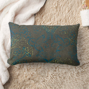 Almofada Lombar Padrão Celtic Green Teal
