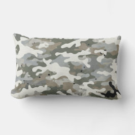 Almofada Lombar Padrão de Camuflagem Militar de Inverno