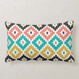 Almofada Lombar Padrão de Diamante do Impressão Ikat Aztec Tribal