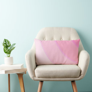 Almofada Lombar Padrão de espiral Pastel Ombre Rosa