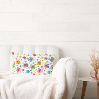 Almofada Lombar Padrão de Flor Único - Na moda de Travesseiro