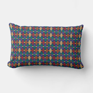 Almofada Lombar Padrão de Ornamento Abstrato Boêmio com Vi Vintage