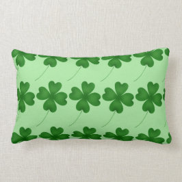 Almofada Lombar Padrão de shamrock de sorte