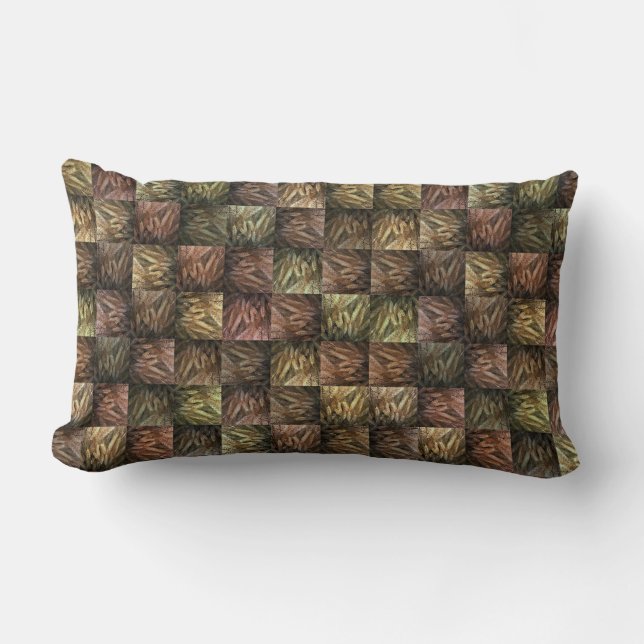 Almofada Lombar Padrão De Spiklets De Trigo, (Frente)