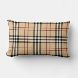 Almofada Lombar Padrão de Tartan escocês