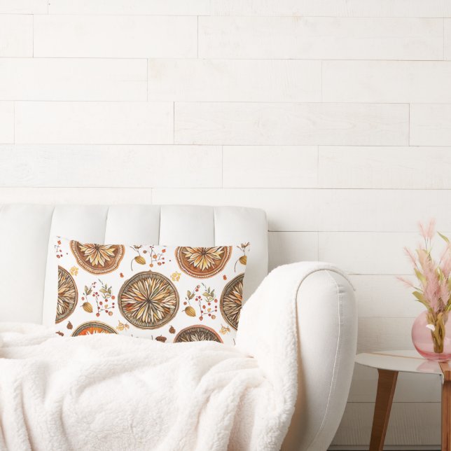 Almofada Lombar Padrão do Autumn Mandala (Sofá)