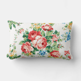 Almofada Lombar Padrão Floral Elegante com Elemento Rosa Design