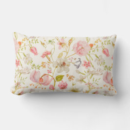 Almofada Lombar Padrão Floral Vintage