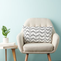 Padrão Geométrico de Listra Chevron Preto e Branco