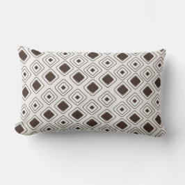 Almofada Lombar Padrão Geométrico Tribal Azteca Boho Soft Neutro