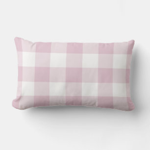 Almofada Lombar Padrão Lilac Purple Gingham Verificado