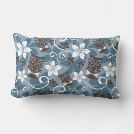 ALMOFADA LOMBAR PADRÃO LUAU TIKI (AZUL)