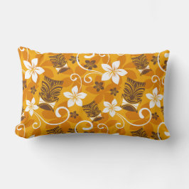 ALMOFADA LOMBAR PADRÃO LUAU TIKI (LARANJA)