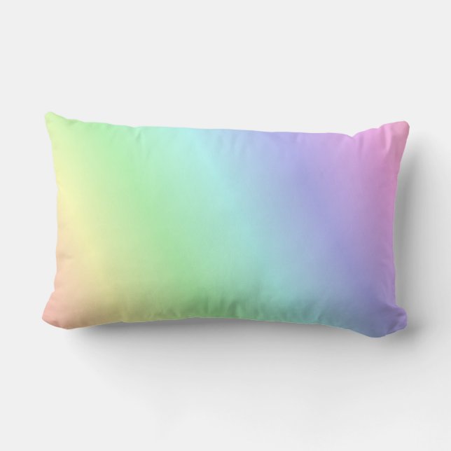 Almofada Lombar Padrão pastel multicolorido (Verso)