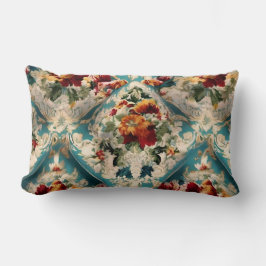 Almofada Lombar Padrão Whimsical Italiano Floral Damask