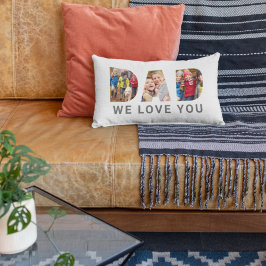 Almofada Lombar Pai Que Te Ama A Colagem De Fotos Personalizada Do