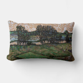 Almofada Lombar Paisagem com Ponte sobre o Oise (van Gogh)