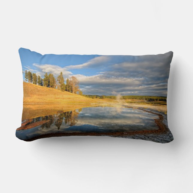 Almofada Lombar Paisagem de Yellowstone (Frente)