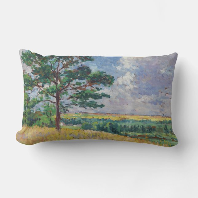 Almofada Lombar Paisagem rural em Méréville, França (Arte) (Frente)