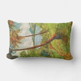 Almofada Lombar Paisagem tropical em Martinica (Charles Laval)