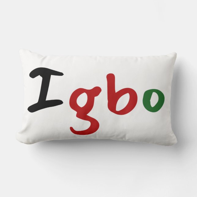 Almofada Lombar Pan-Africano Igbo (Frente)