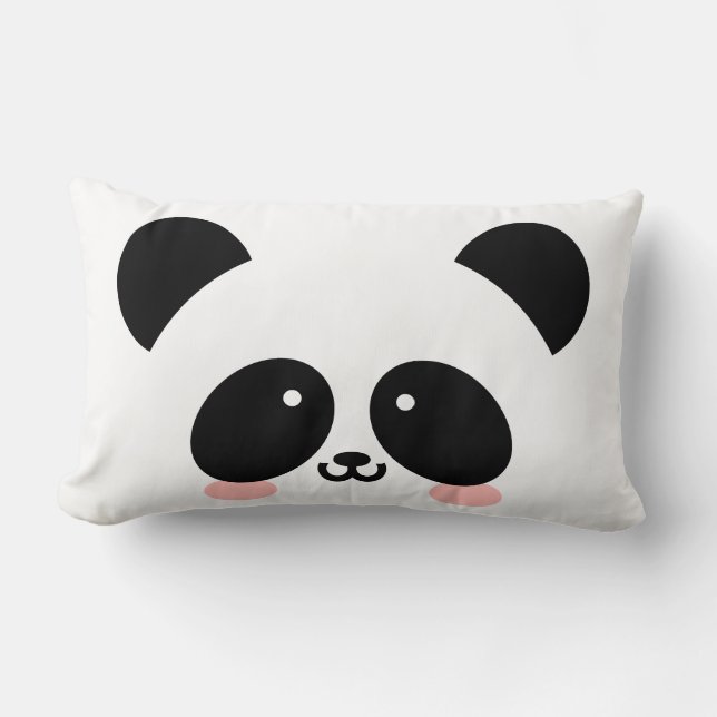 Almofada Lombar Panda Kawaii| Adicione Seu Nome (Frente)