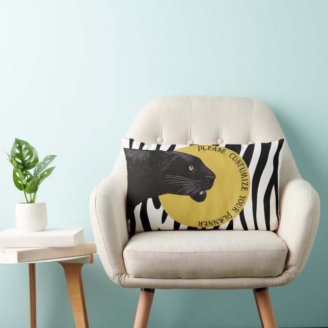 Almofada Lombar Pantera Negra por Toshi Yoshida Wood (Cadeira)