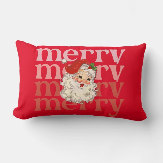 Almofada Lombar papais noeis de feliz natal (Frente)