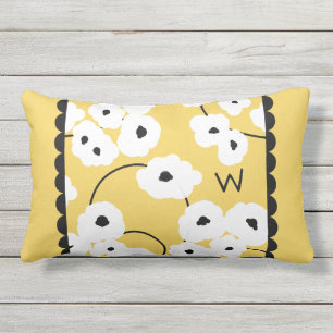 ALMOFADA LOMBAR PAPOILAS BRANCAS & PRETAS DE PILLOW_MOD EXTERIOR
