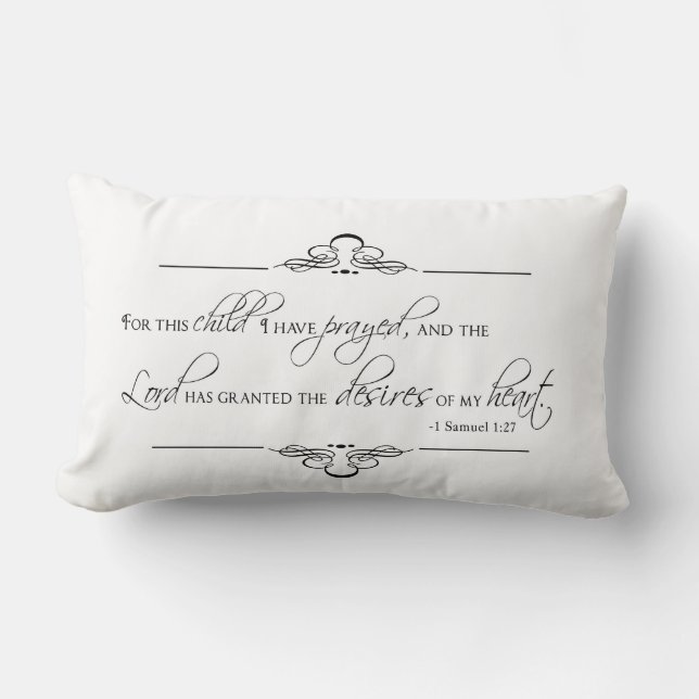 Almofada Lombar Para esta criança eu Prayed o travesseiro para o (Frente)