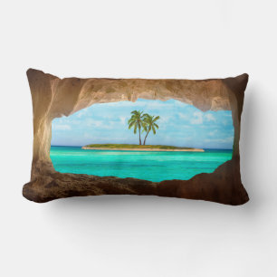 Almofada Lombar Paraíso no Caribe