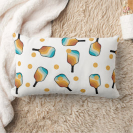 Almofada Lombar Pás de Pickleball Retro e Padrão de Bola