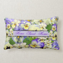 Almofada Lombar Pastel Pansies