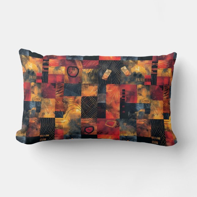 Almofada Lombar Patchwork African Inspiration (Frente)