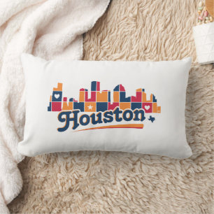 Almofada Lombar Patchwork do Skyline Houston