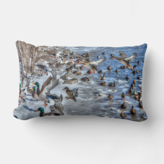 Almofada Lombar Patos-reais voadores e foto de Drake Wildlife