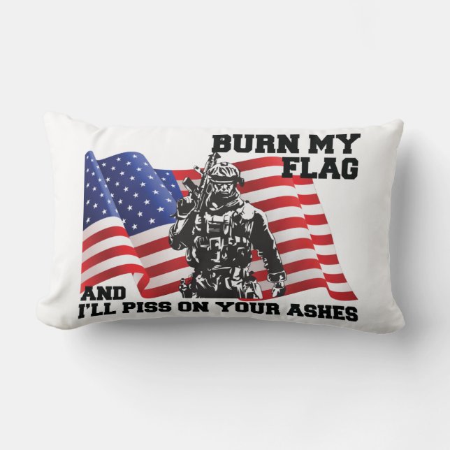 Almofada Lombar Patriota Americano (Frente)