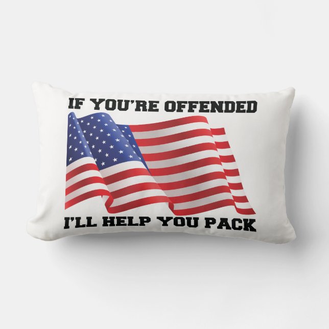 Almofada Lombar Patriota Americano (Frente)