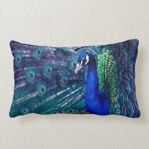 Almofada Lombar Pavão azul