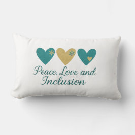 Almofada Lombar Peace, Love and Inclusion | Inclusive Holiday