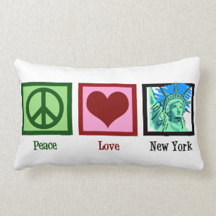Almofada Lombar Peace Love New York
