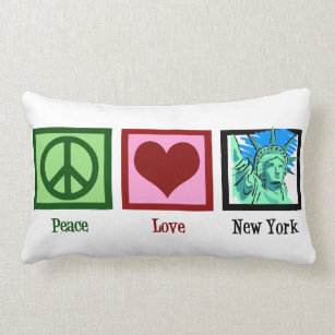 Almofada Lombar Peace Love New York