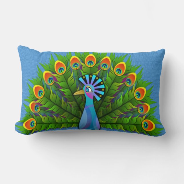 Almofada Lombar Peacock (Frente)