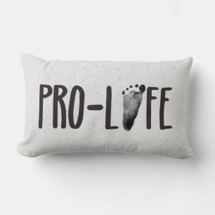 Almofada Lombar Pegada de Bebê Pro-Life