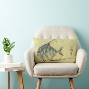 Almofada Lombar Peixe Pompano Africano, Trevally de Barbatana Vint