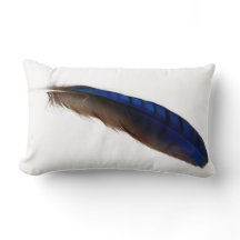 Pena azul moderna legal no branco