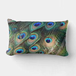 Almofada Lombar Penas Coloridas de Peacock